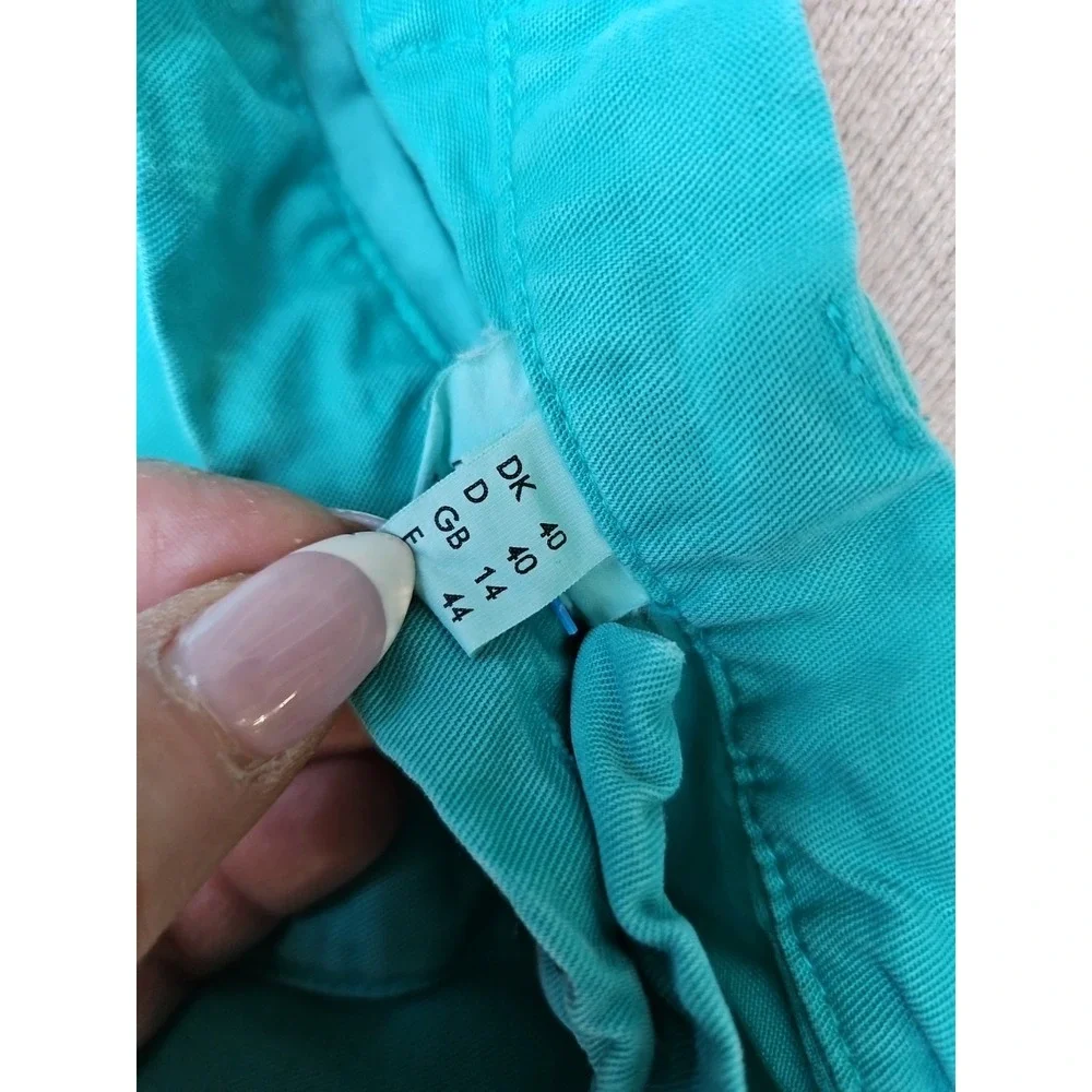 Vintage Leisure‎ Wear Lyocell Outfit Pants Shirt Teal Y2K 90s Lounge Casual LG